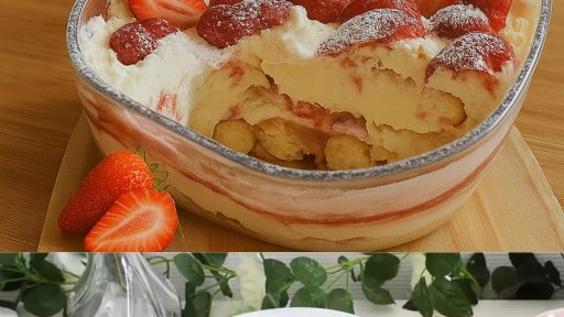 Zemeņu Šarlotes Tiramisu Gabaliņš – Svaiga un Eleganta Recepte