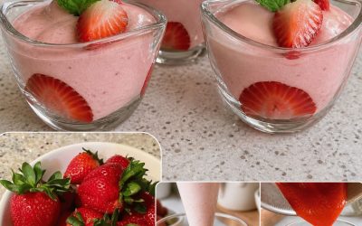 Viegls zemeņu putas: svaigs, gaisīgs un gards deserts
