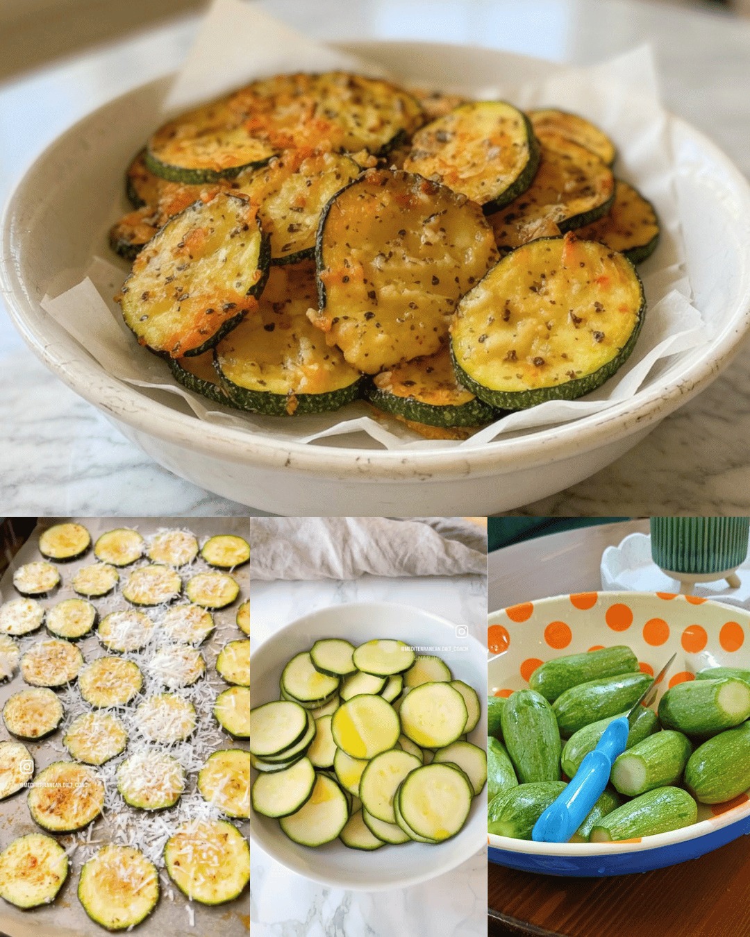 Kraukšķīgas, cepeškrāsnī ceptas cukini čipsi (Airfryer variants) – ātra un veselīga recepte