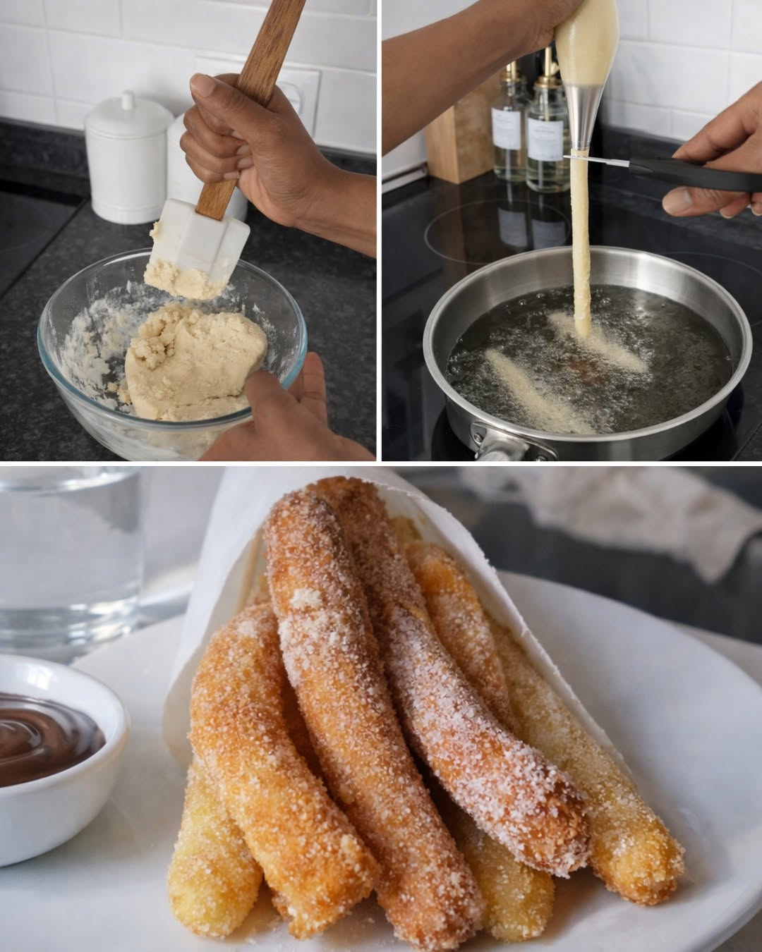 Vienkārši mājās gatavoti churros: ātra recepte 4 personām
