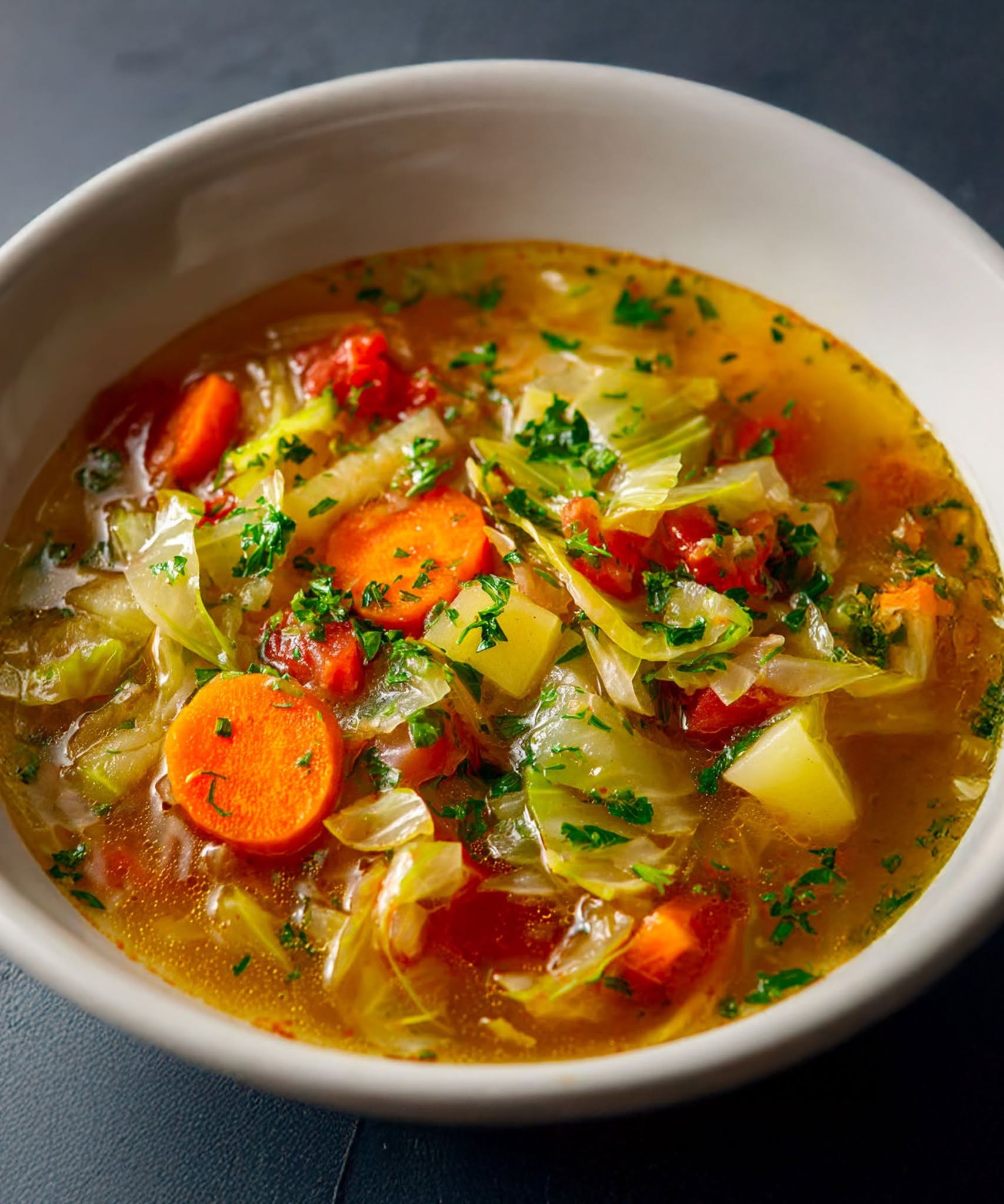 🥣 Plakanā vēdera zupa ar kāpostiem un burkāniem – viegla, attīroša un garšas pilna