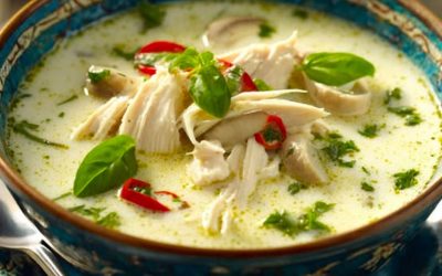 🍲 Aromātiska Taizemes vistas, bazilika un laima zupa