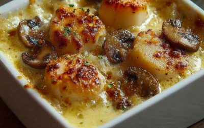 🐚 Ķemmīšgliemeņu sacepums ar Parmezāna sieru