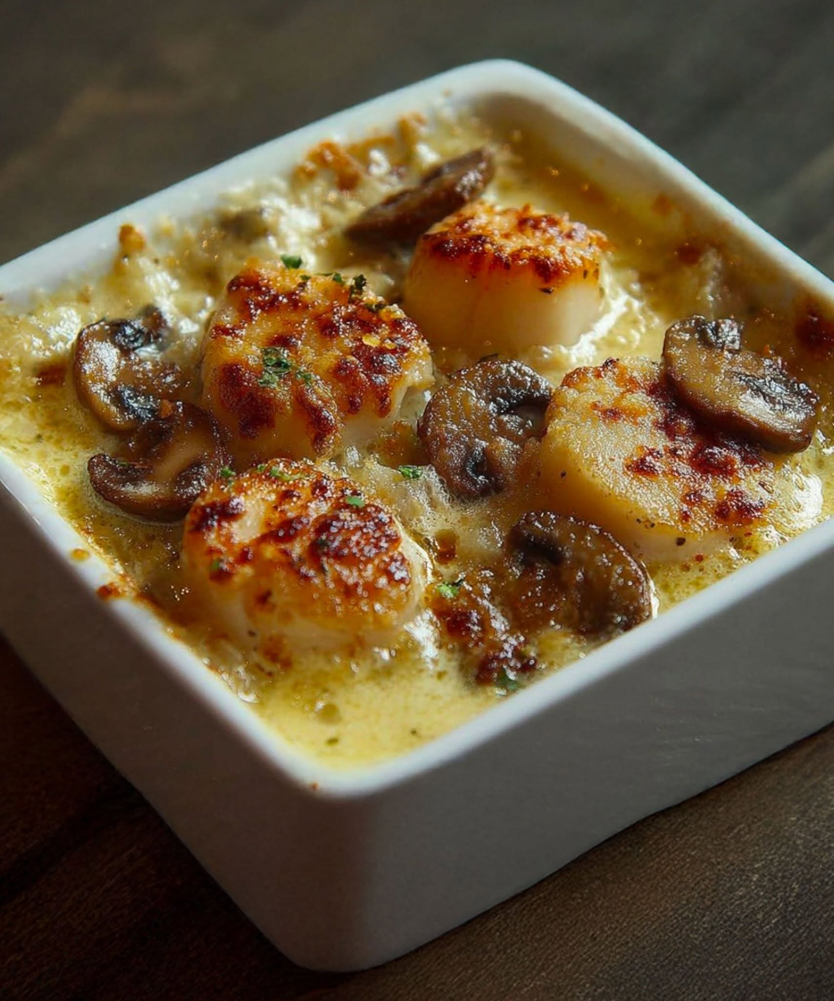 🐚 Ķemmīšgliemeņu sacepums ar Parmezāna sieru