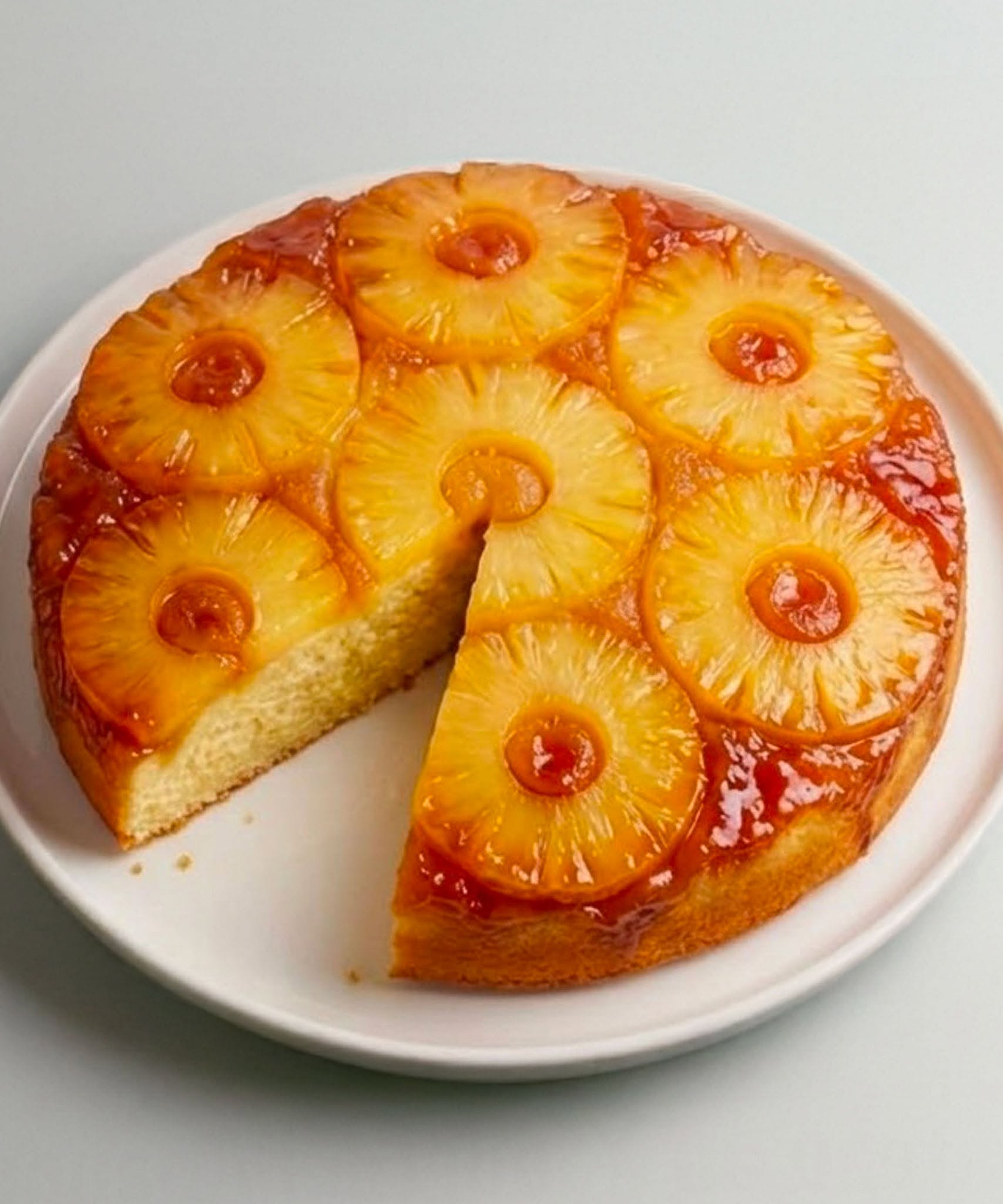 🍍🍰 Karamelizēta ananāsu jogurta kūka