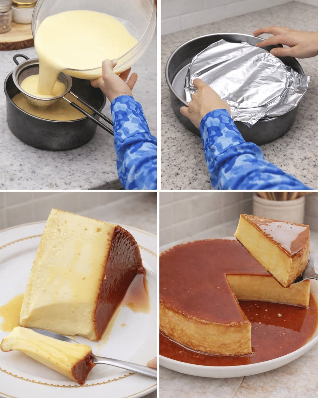 Venecuēlas flans (Quesillo): īpaši krēmīgs karamelizēts deserts
