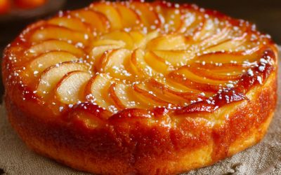 🍏 Mīksta un karamelizēta ābolu flana kūka