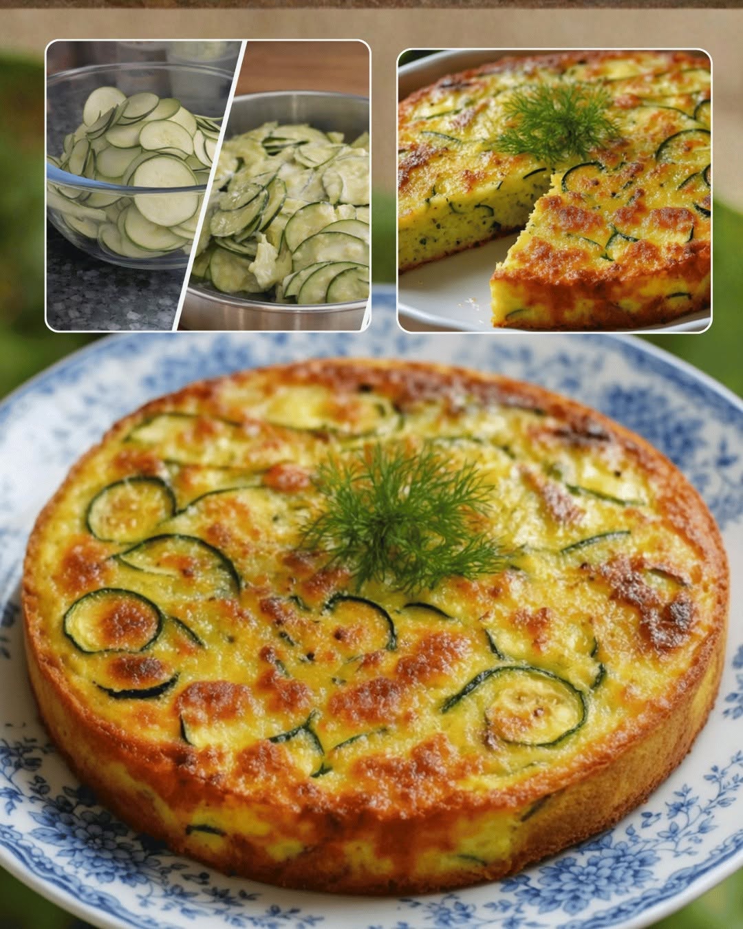 Neredzamā cukini un parmezāna kūka