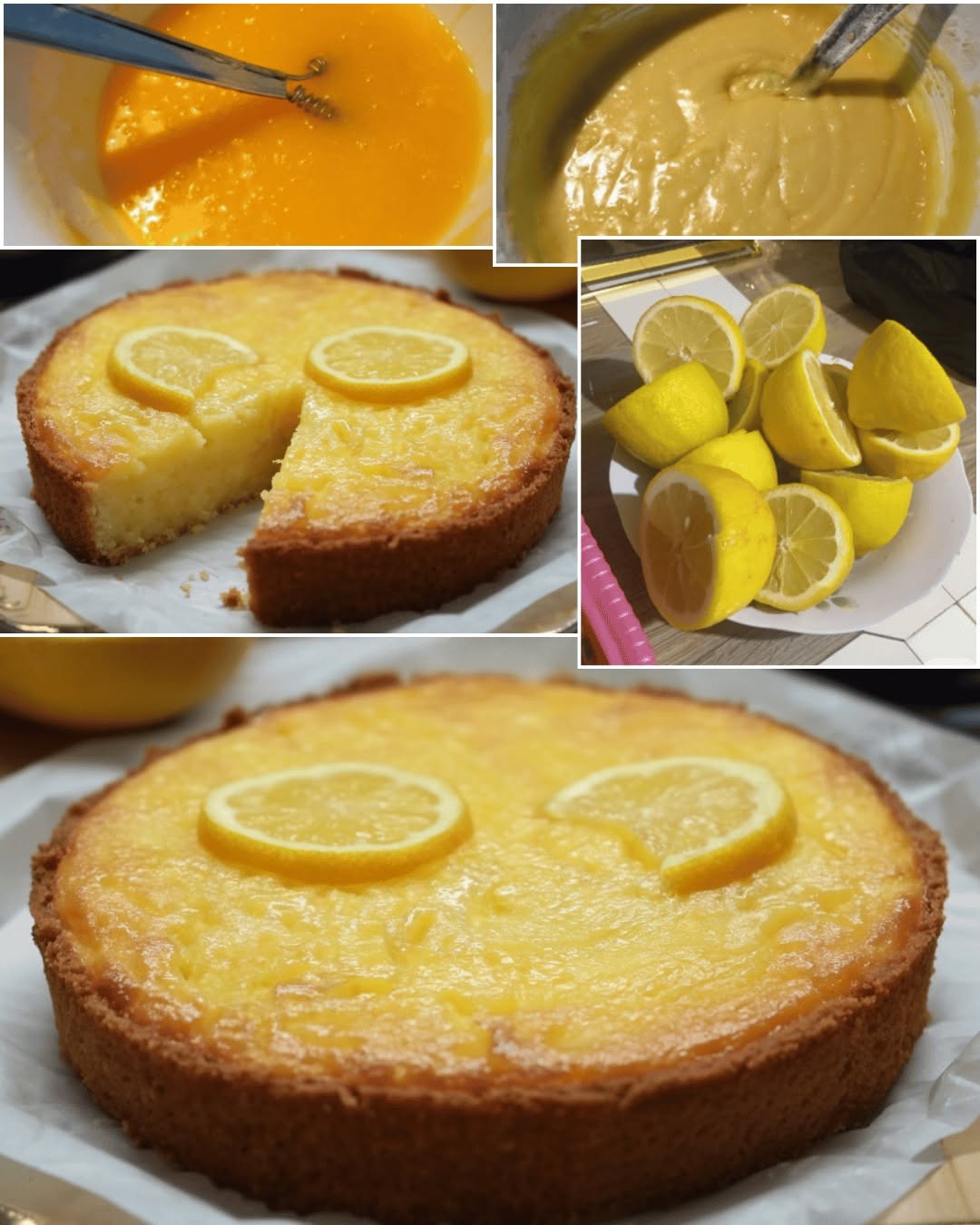 Citronu fudža kūka (ļoti mitra un intensīvi aromātiska)