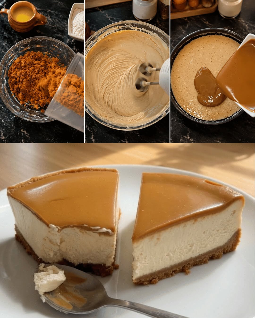 Vienkārša Biscoff siera kūkas recepte bez cepšanas