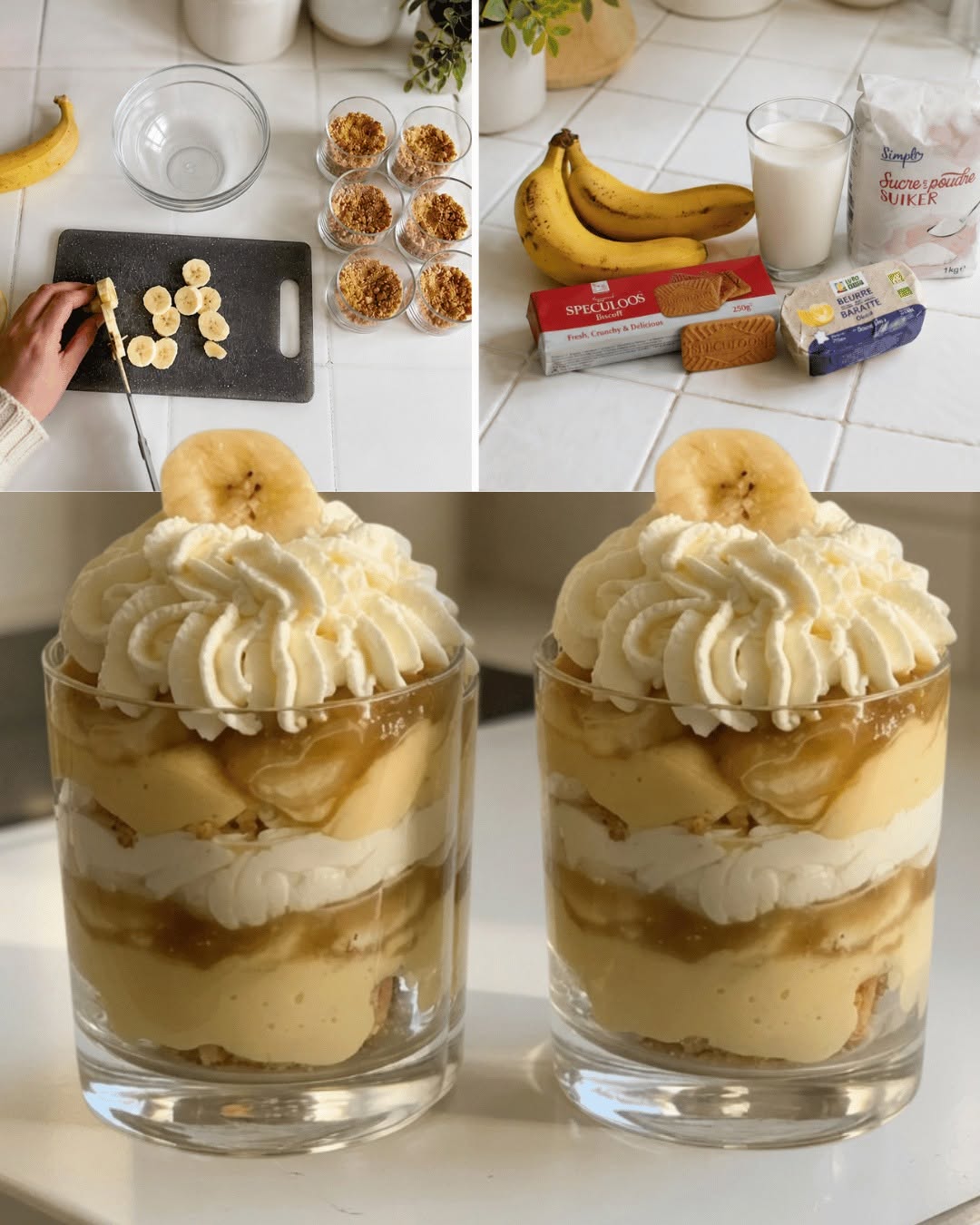 Banānu un vaniļas krēmkrāsas Verrines, Banoffee Style