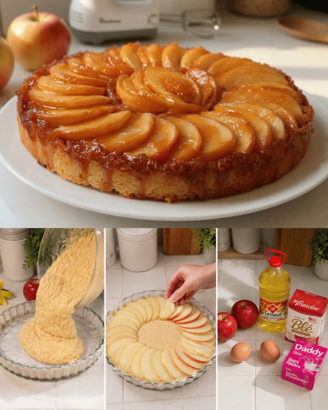 Gardēžu un mutē kūstoša karamelizēta ābolu tarte
