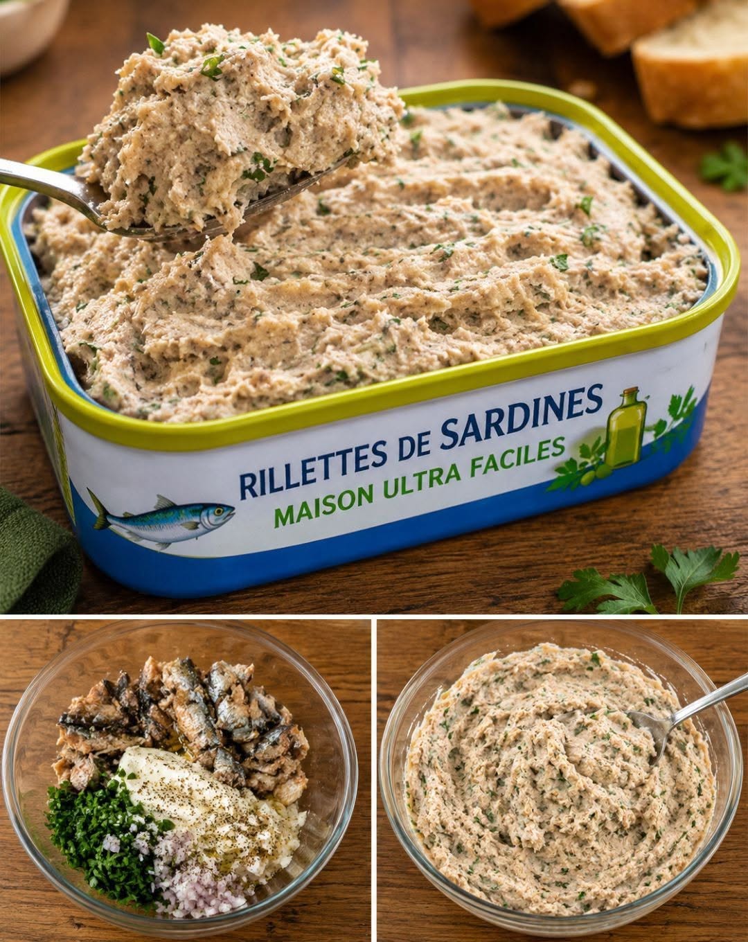 Īpaši vienkāršas mājās gatavotas sardīņu rilletes: gardēžu uzkodai
