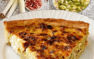 Puravu un bekona kišs — kūstoši mīksts, zeltains un neticami garšīgs
