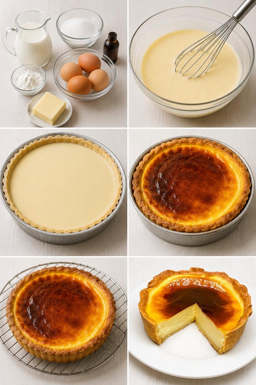 Īpaši krēmīgs vaniļas flana tarts