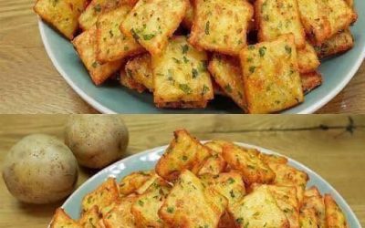 Kraukšķīgi kartupeļu kvadrātiņi