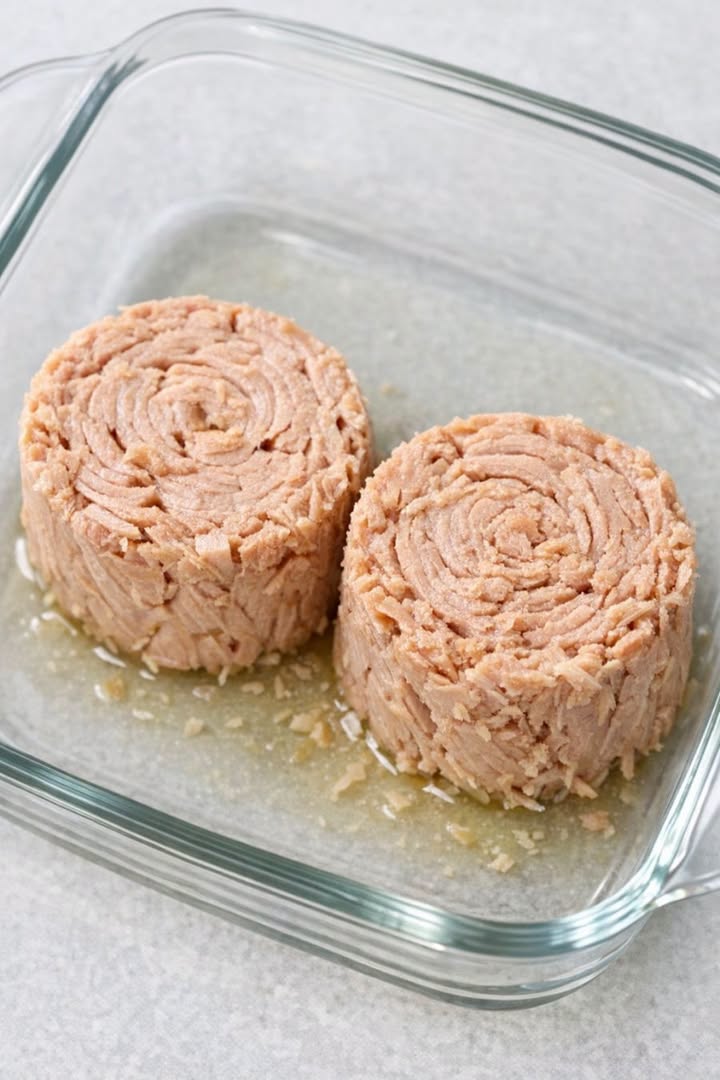 Ieber stikla cepamtraukā divas veselas konservu kārbas ar nenotecinātu tunci un 4 lētus pārtikas produktus, lai pagatavotu tik gardu maltīti, ka tavs vīrs lūgsies.