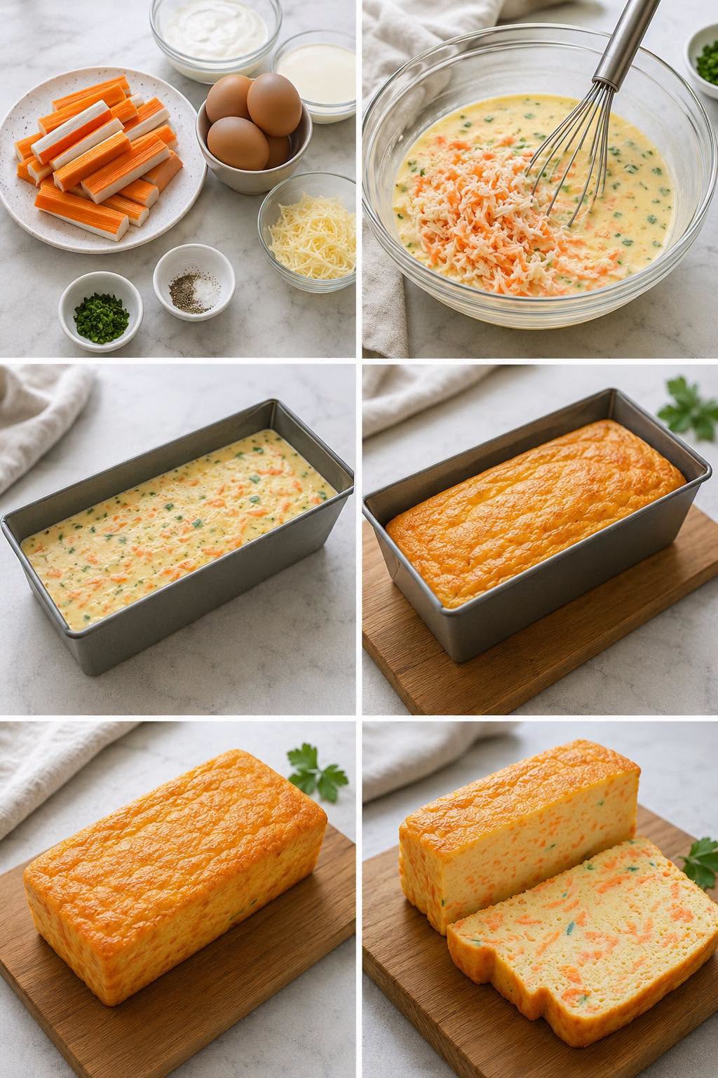 Mīksta cepta surimi un siera maize