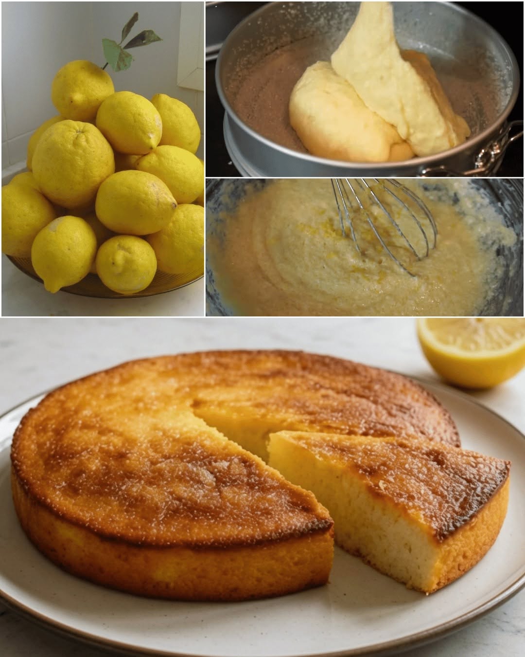 Citronu kūka — mitra un aromātiska